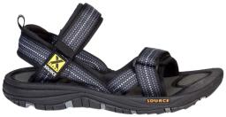 Mens Gobi Sandal Chess Black
