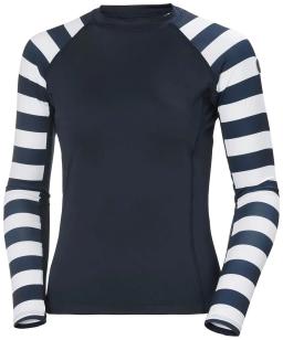 Womens Waterwear Rashguard Navy Stripe