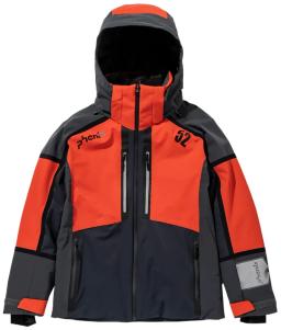 Boys Kiska Junior Ski Jacket Flame Orange