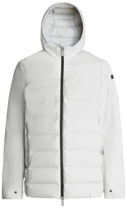 Rubber Hybrid Mens Parka Jacket White