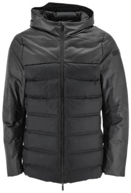 Rubber Hybrid Mens Parka Jacket Blue Black