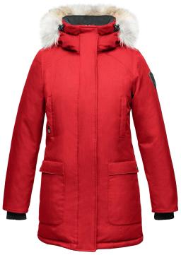 Carla Womens Parka Coat Red