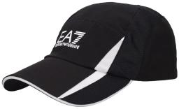 Tennis Pro Cotton Baseball Cap Black/White