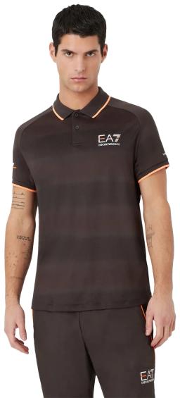 Tennis Pro Polo Shirt in VENTUS7 Technical Fabric Raven