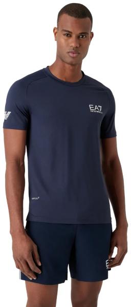 Mens Tennis Pro T-Shirt in VENTUS7 Fabric Navy Blue