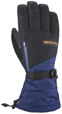 Leather Titan Gore-Tex Mens Ski Gloves Deep Blue