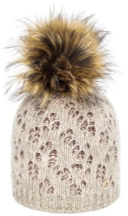 Delon Faux Fur Beanie Beige