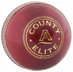 County Elite A Cricket Ball Red