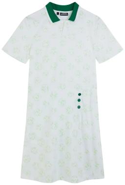 Katherine Womens Golf Dress White Sphere Dot