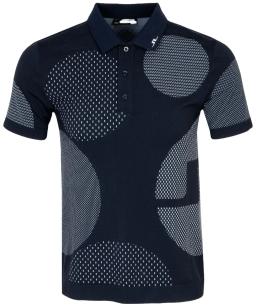Mens Nate Seamless Golf Polo JL Navy
