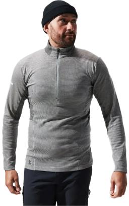 Mens MTN Guide LS Half Zip Fleece Monument/Jet Black