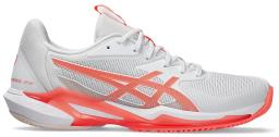 Solution Speed FF 3 Womens Tennis Shoes White/Sun Coral